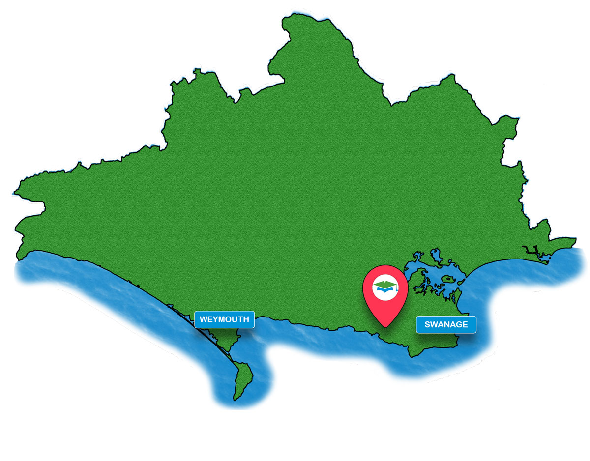School trip Isle of Wight location map for Hardy's Cottage